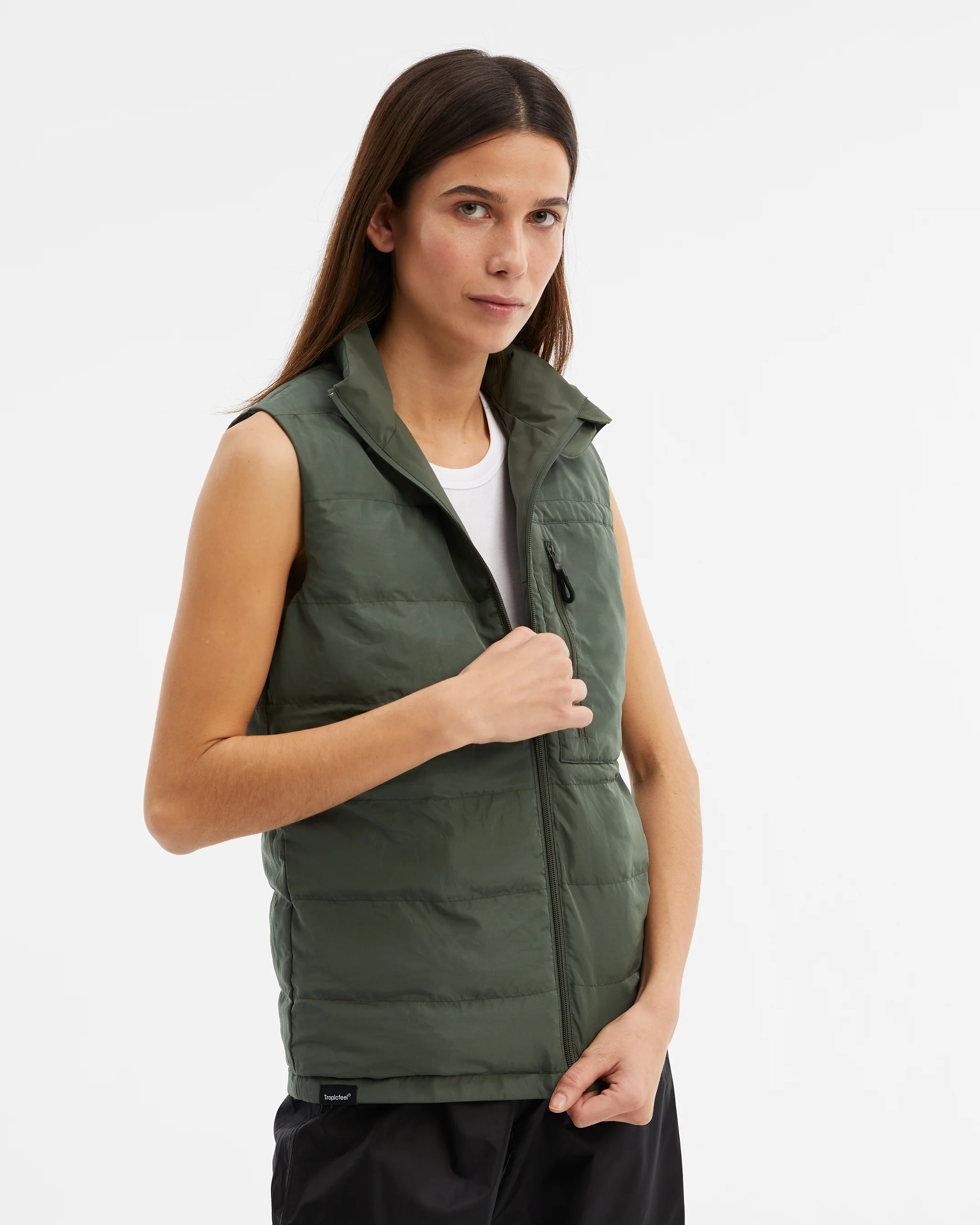 Women's NS40 Reversible Vest Clover Green - Image 3