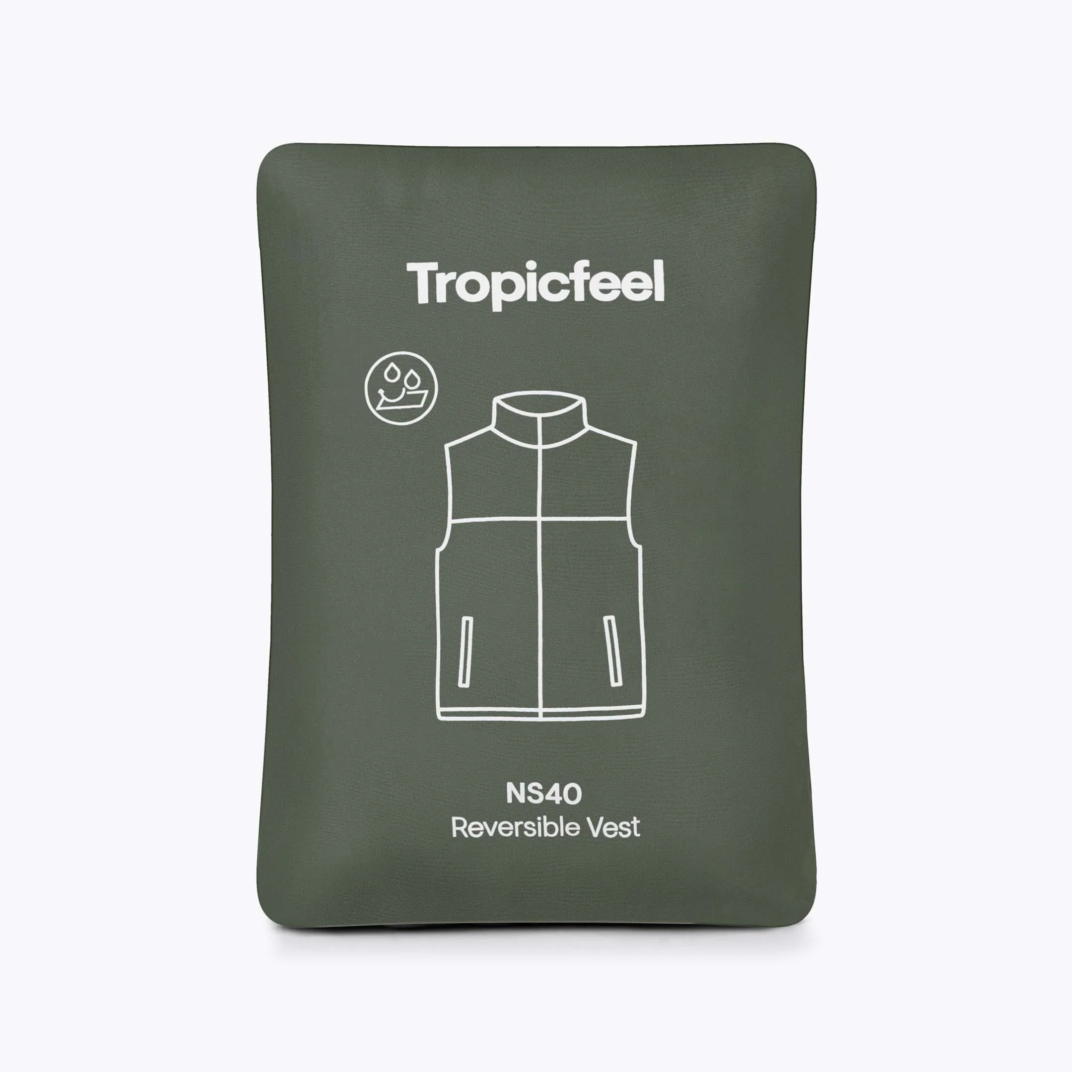 Women's NS40 Reversible Vest Clover Green - Image 8