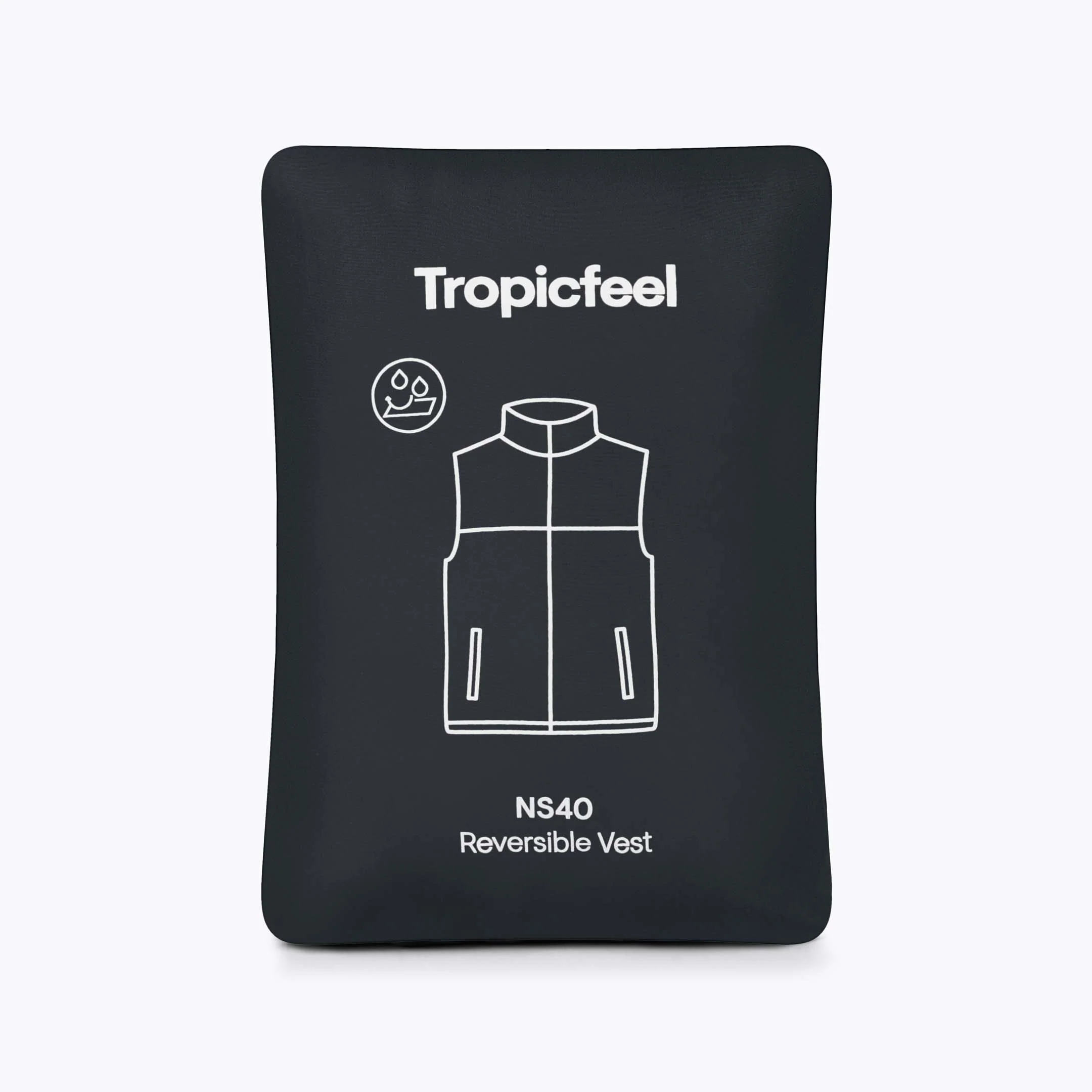 Women's NS40 Reversible Vest Core Black - Image 8