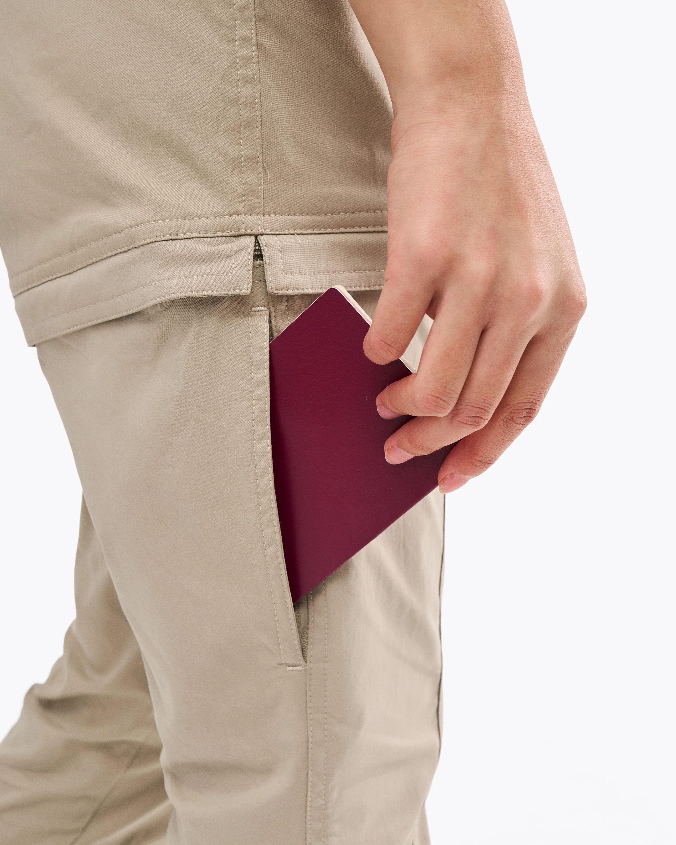 Women's ProTravel Zip-off Pant Island Fossil - Image 13